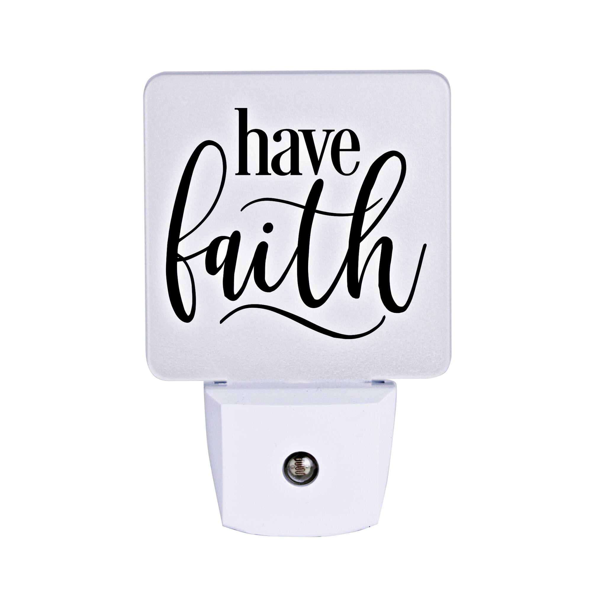 Let Your Light Shine Have Faith Night Light